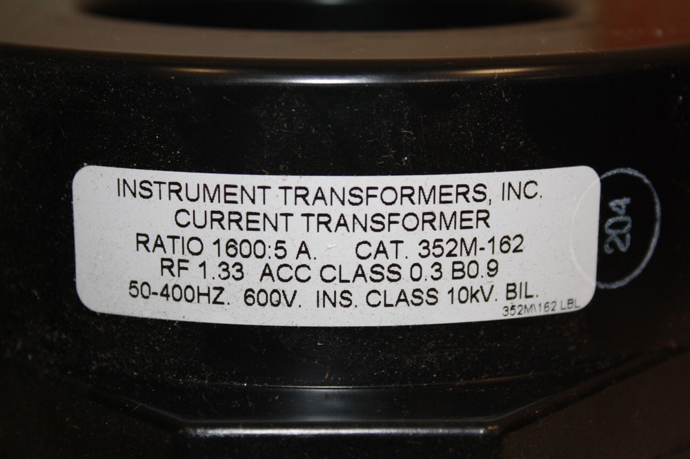 INSTRUMENT TRANSFORMERS 352-M-162 TRANSFORMER