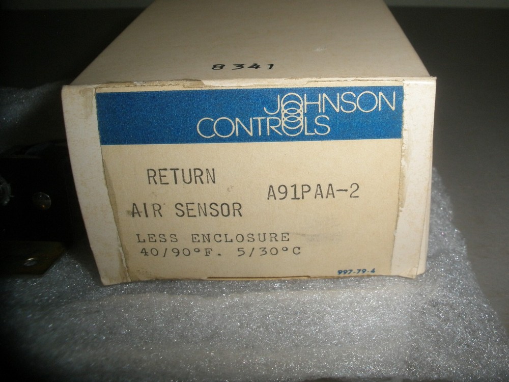 JOHNSON CONTROLS A91PAA-2 RETURN AIR SENSOR NOS