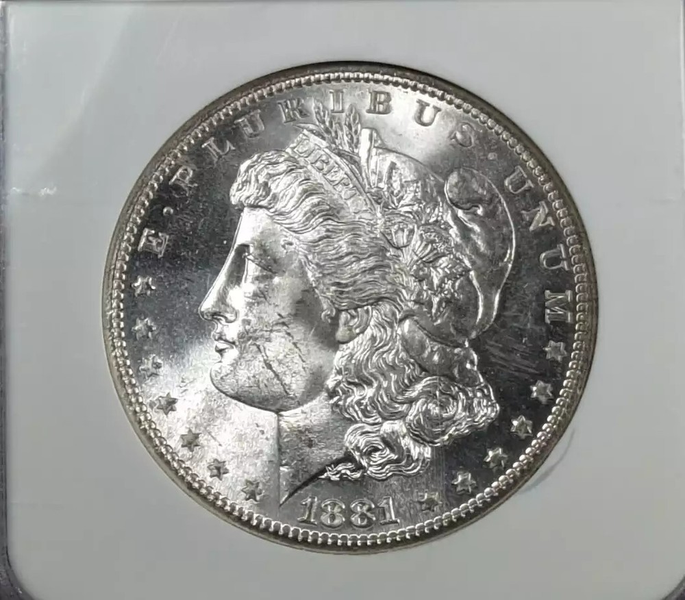 1881 S Morgan Silver Dollar NGC MS-63