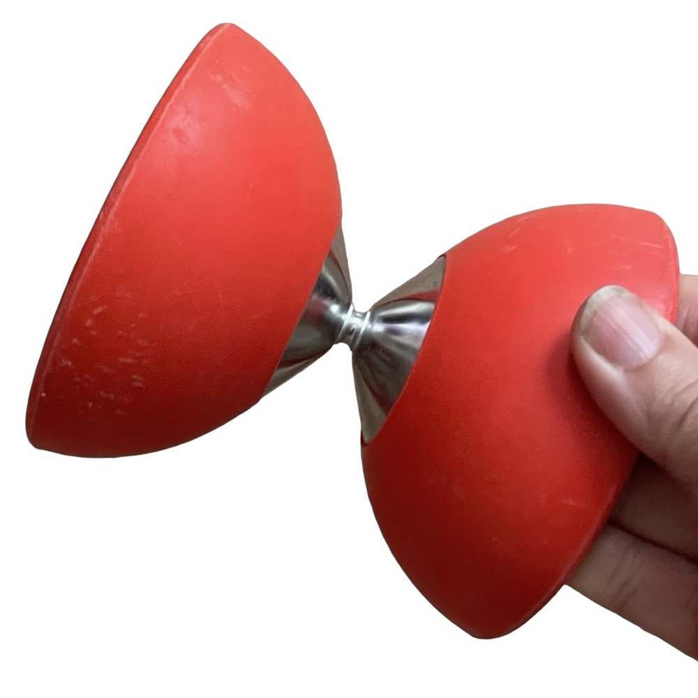 Sidewinder Diabolo Only Red Silver Circus 4.25”