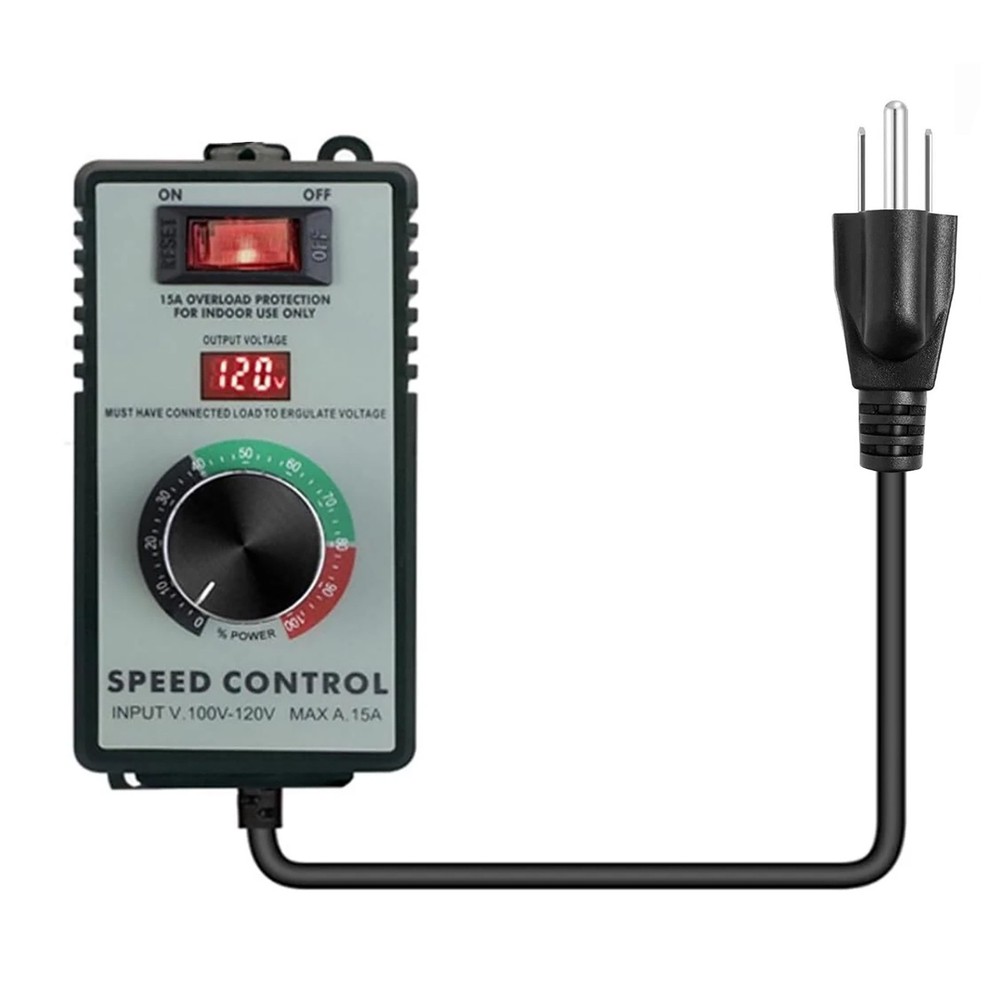 AC Motor Speed Controller 120V with Precise Voltage Control for Small Motors