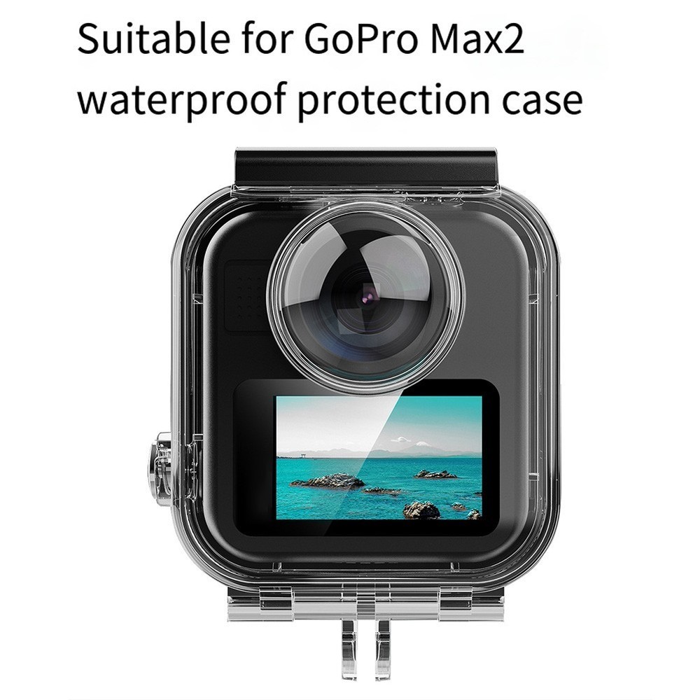Waterproof Protective Housing for Go Pro Max2 Suitable for Water Activities