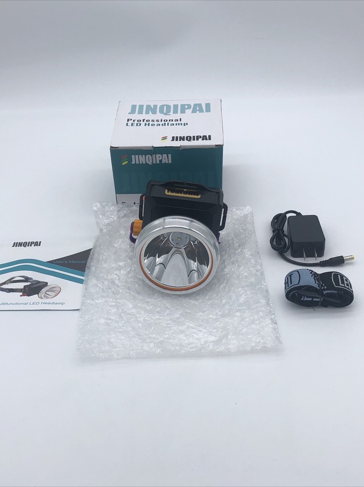 LED Headlamp Flashlight Outdoors Camping USB Rechargeable With Arc Ignition