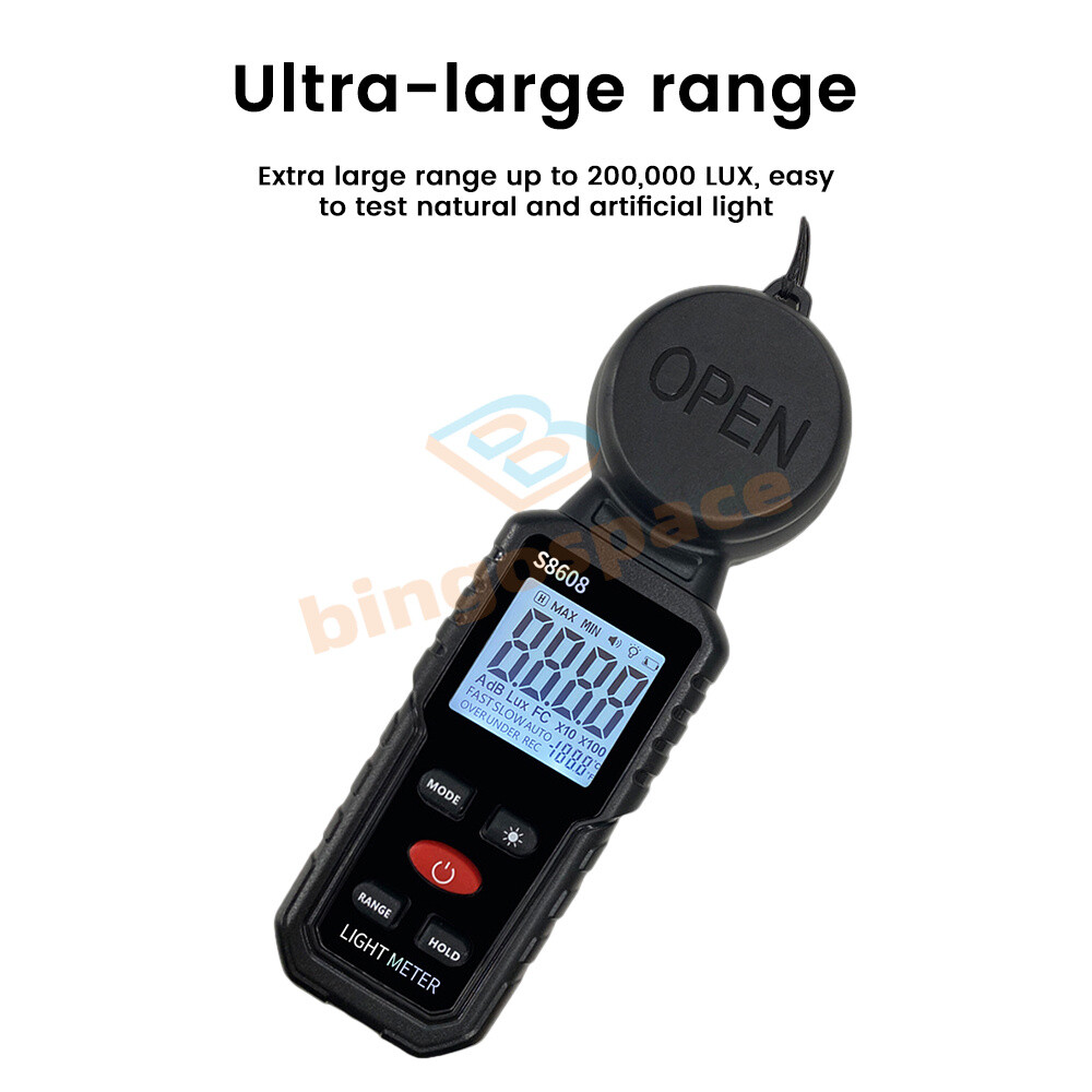 Digital illuminance Light Meter Lux meter Photometer 200000Lux Luxmeter Tool