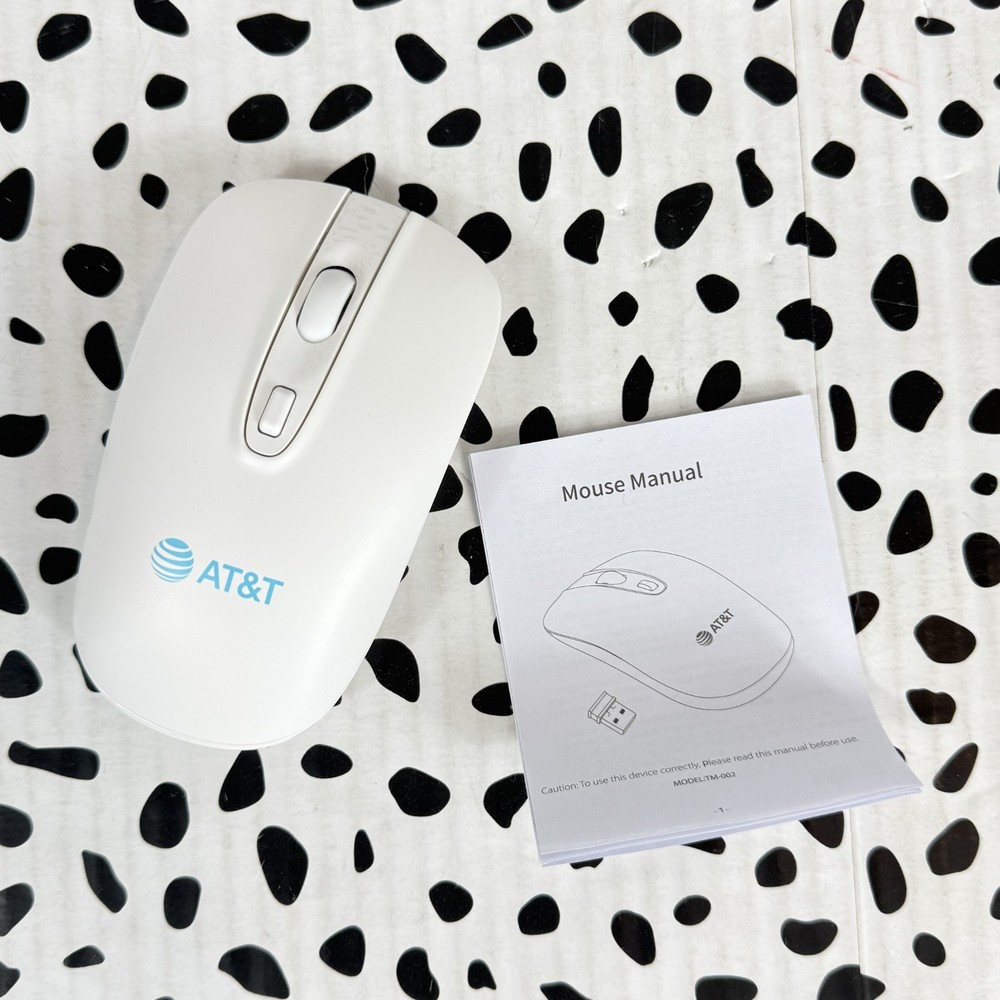 AT&T Wireless White Mouse - NO USB