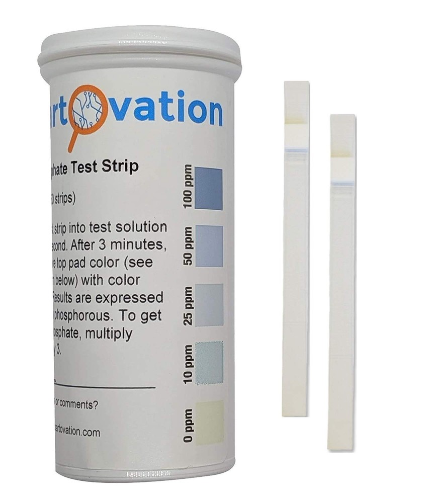 50-Pack Phosphorus & Phosphate Detection Strips 0-100 ppm - Easy Use