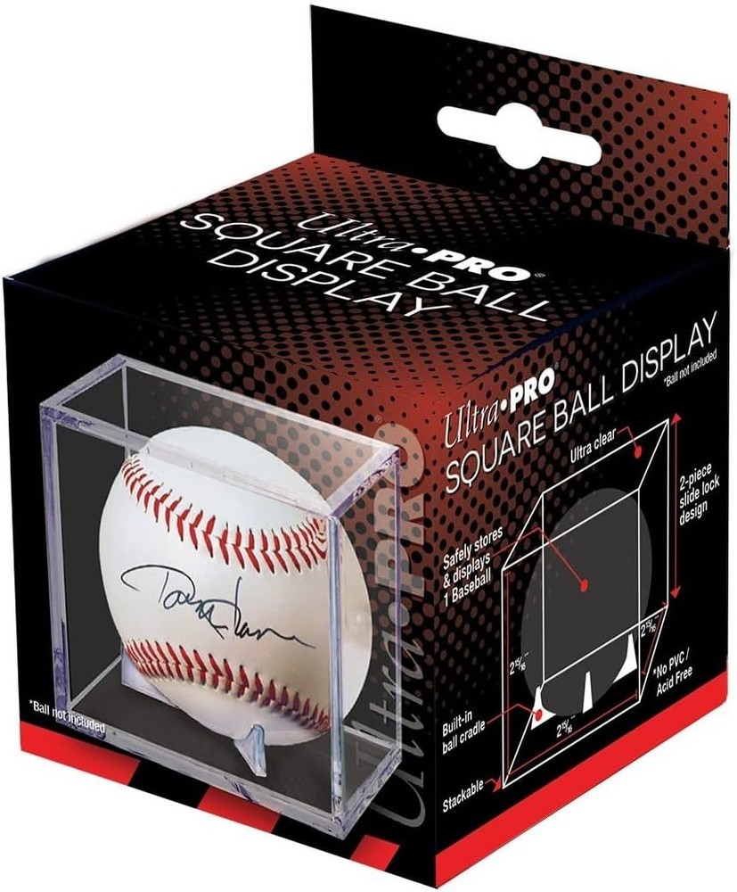 Stackable Baseball Holder with Slide-in Closure - Stylish Acrylic Display Case