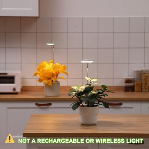 Plant Grow Light, LED Growing Light Full Spectrum 3.54 inch 2 Pack Warm White