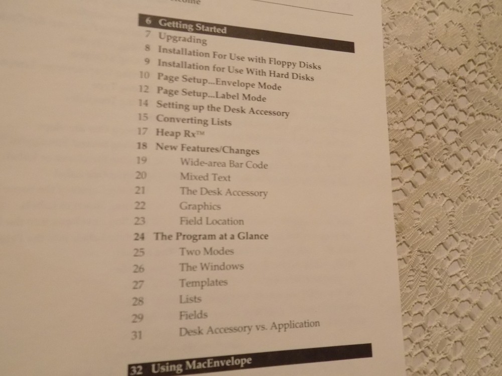 Vintage Synex Mac Envelope For Mac Version 5.1, NICE