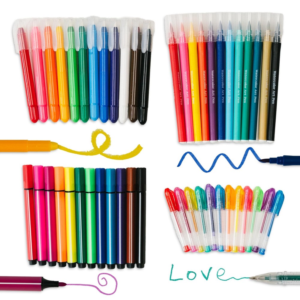 Creative Art Coloring Set (Outer Space), Includes Travel Bag, Assorted Washab...