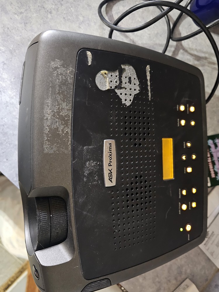 ASK Proxima C180 LCD Projector With Cables. Turns On!!