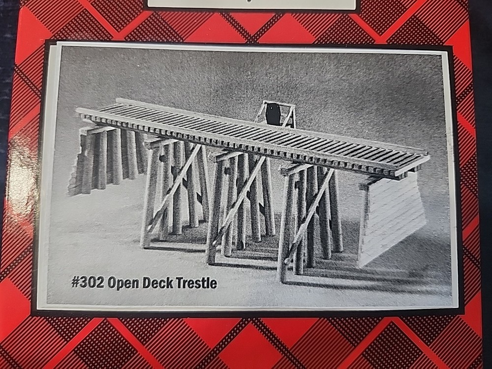 Campbell Scale Models 302, Open Deck Trestle, HO Scale, New, Builders Kit