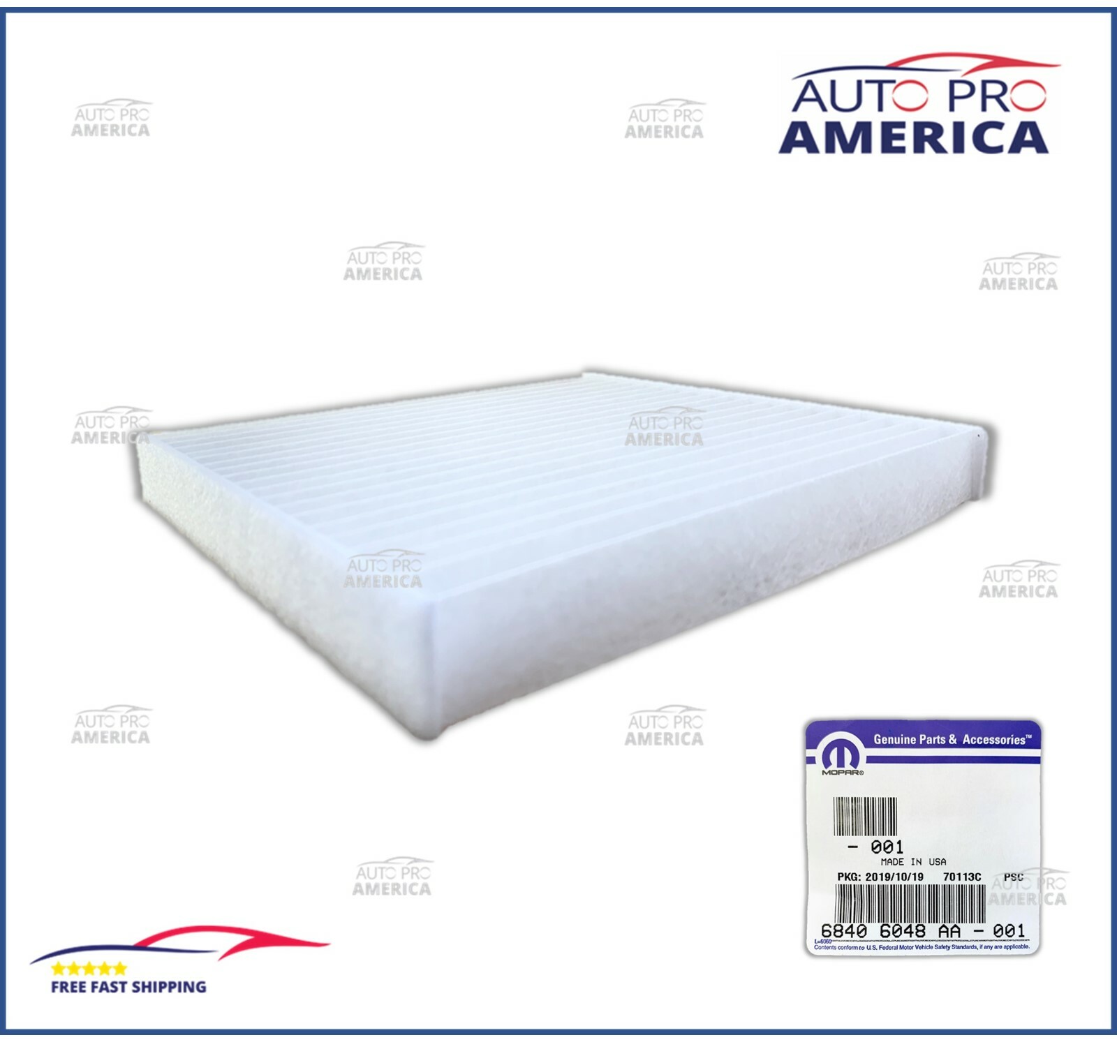 NEW OEM MOPAR DODGE RAM 1500 2500 3500 4500 2009-24 Cabin Air Filter 68406048AA