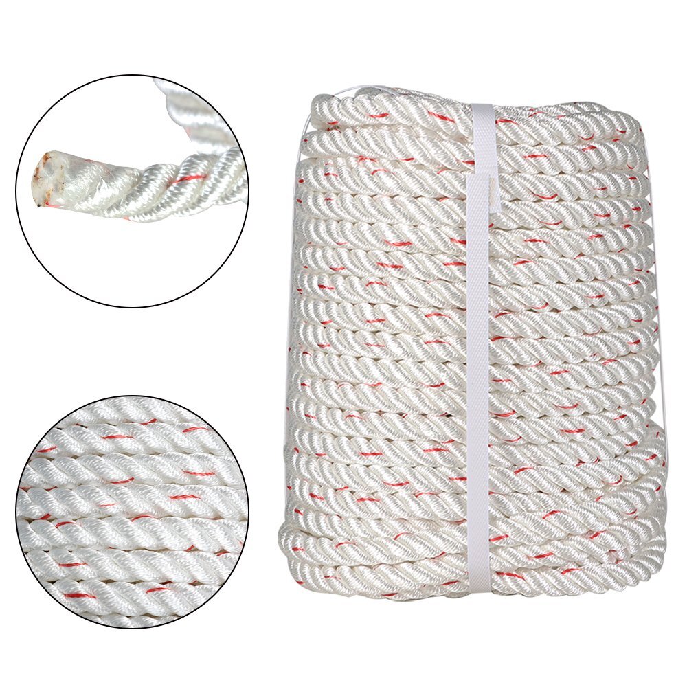 5/8" x 150' Nylon Polyester Arborist Bull Rope Pulling Rigging Line