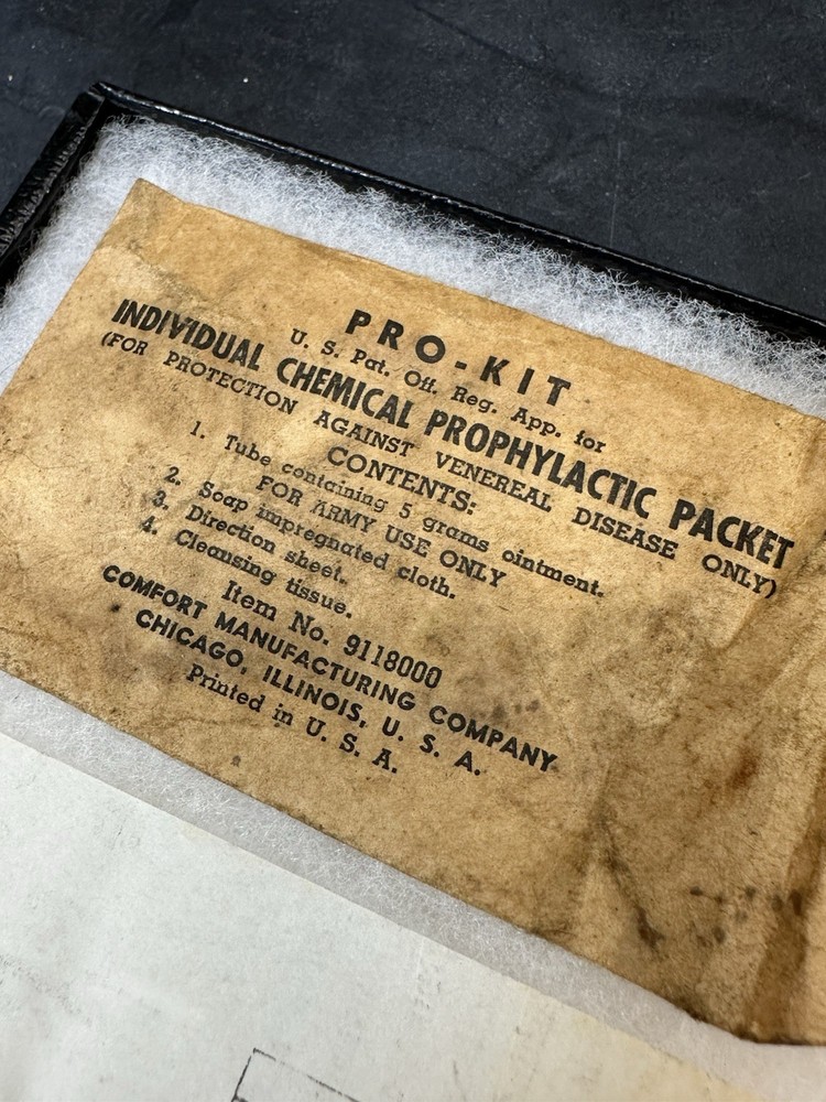 WWII serviceman's Prophylactic kit T34