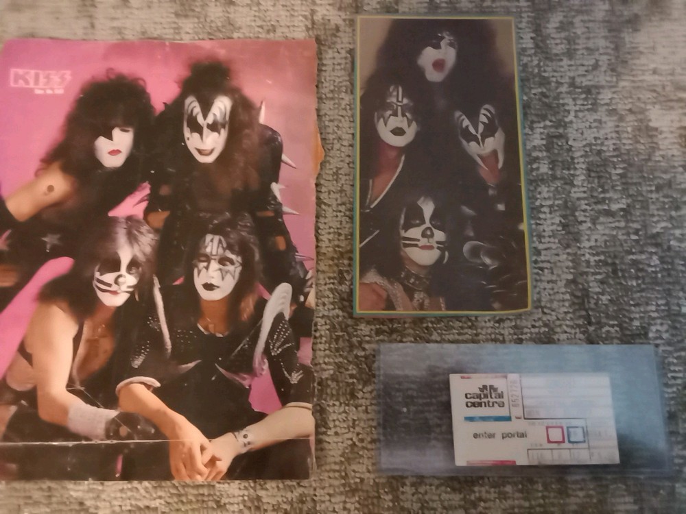 Kiss 💋 Ticket Stub Alive 2 Tour 12-19-77,Largo Maryland 1st Show, Capital Cnt🎸