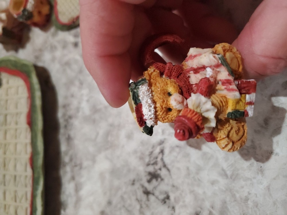 Small Bear Christmas Themed Tea Set Miniature