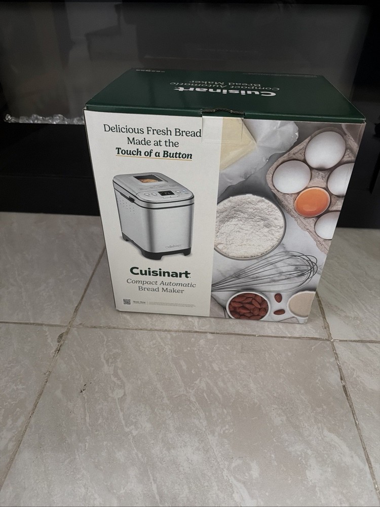 Cuisinart Compact Automatic Bread Maker Machine, Stainless, NEW