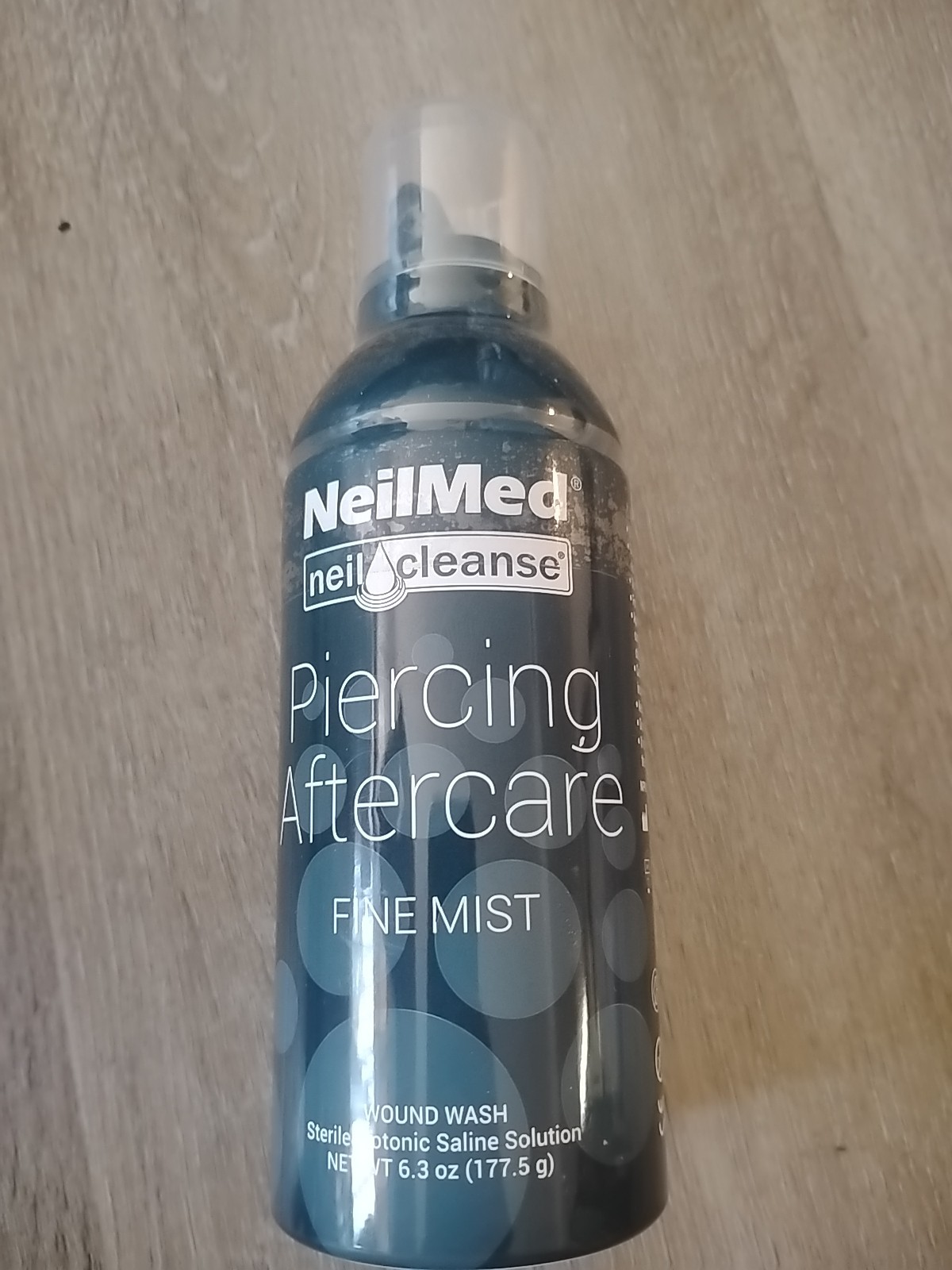 NeilMed Piercing Aftercare Fine Mist Neil Cleanse Wound Wash 6.3 oz Exp 04/29