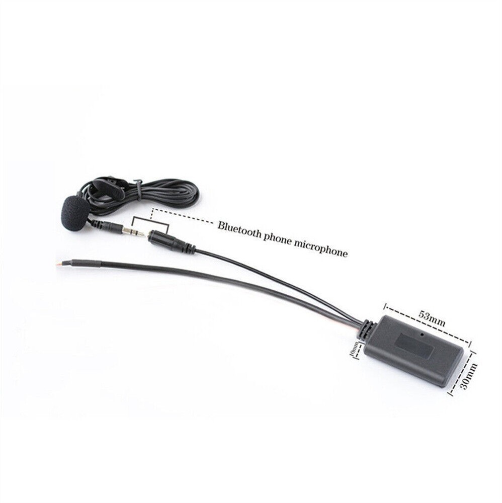 12PIN Aux Bluetooth 5.0 Adapter+ Microphone Cable For BMW X5 X3 Z4 E83 E85 E86