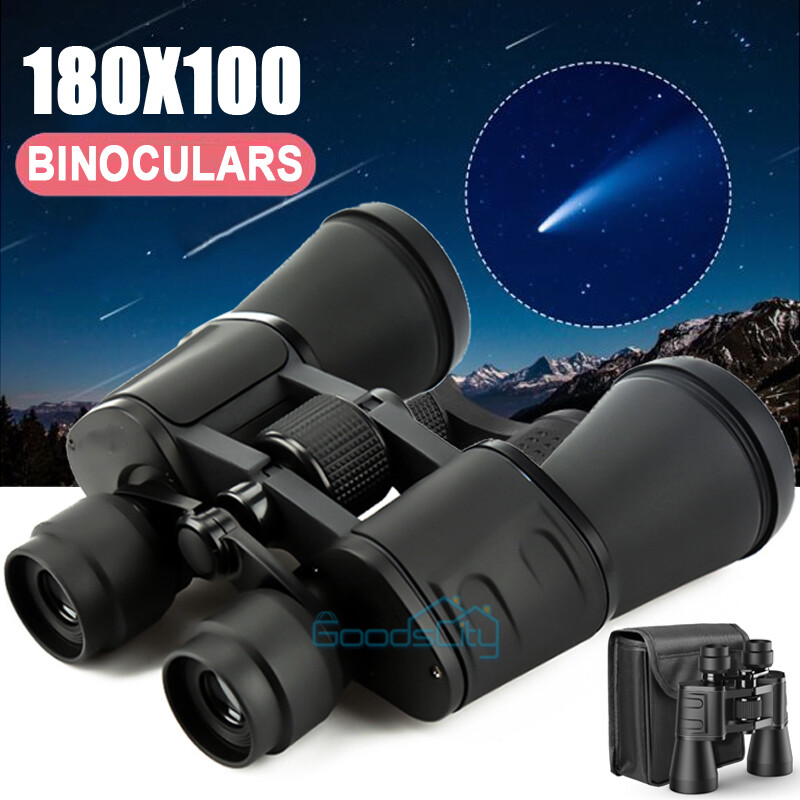 180x100 High Power Military Binoculars Day/Night Vision Waterproof Hunting +Case