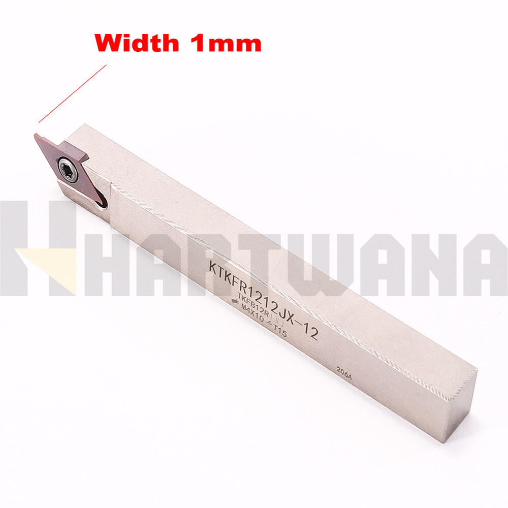 Indexable Lathe Grooving Parting Holder Carbide Grooving Inserts Width 1mm 10PCS