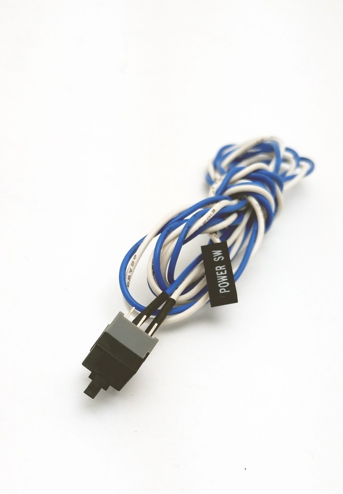 2pack: PC Case Front Panel ATX Motherboard Push Button On/Off Power Switch Cable