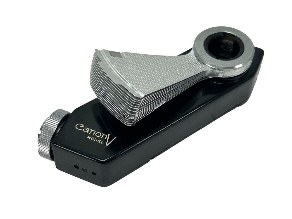 [Untested] Canon Flash Unit Model V with Leather Case From JAPAN