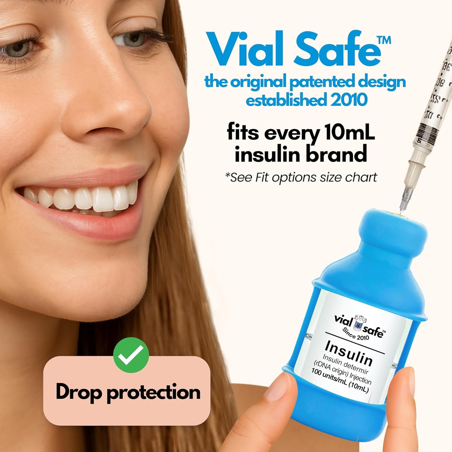 Insulin Vial Protector Case | Secure Insulin Bottle Protector & Cover for 10mL V