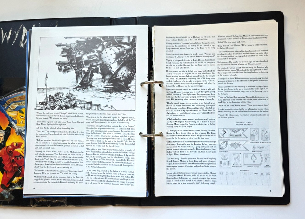 Codex Titanicus 1st Edition Warhammer 40K Games Workshop 1989 IN 3 RING BINDER