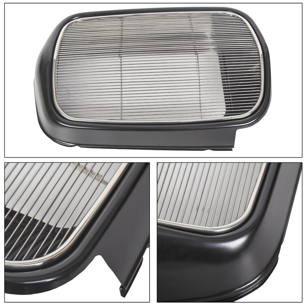 For 1932 Ford Steel Front Grille Shell+Stainless Insert Grill Without Crank Hole