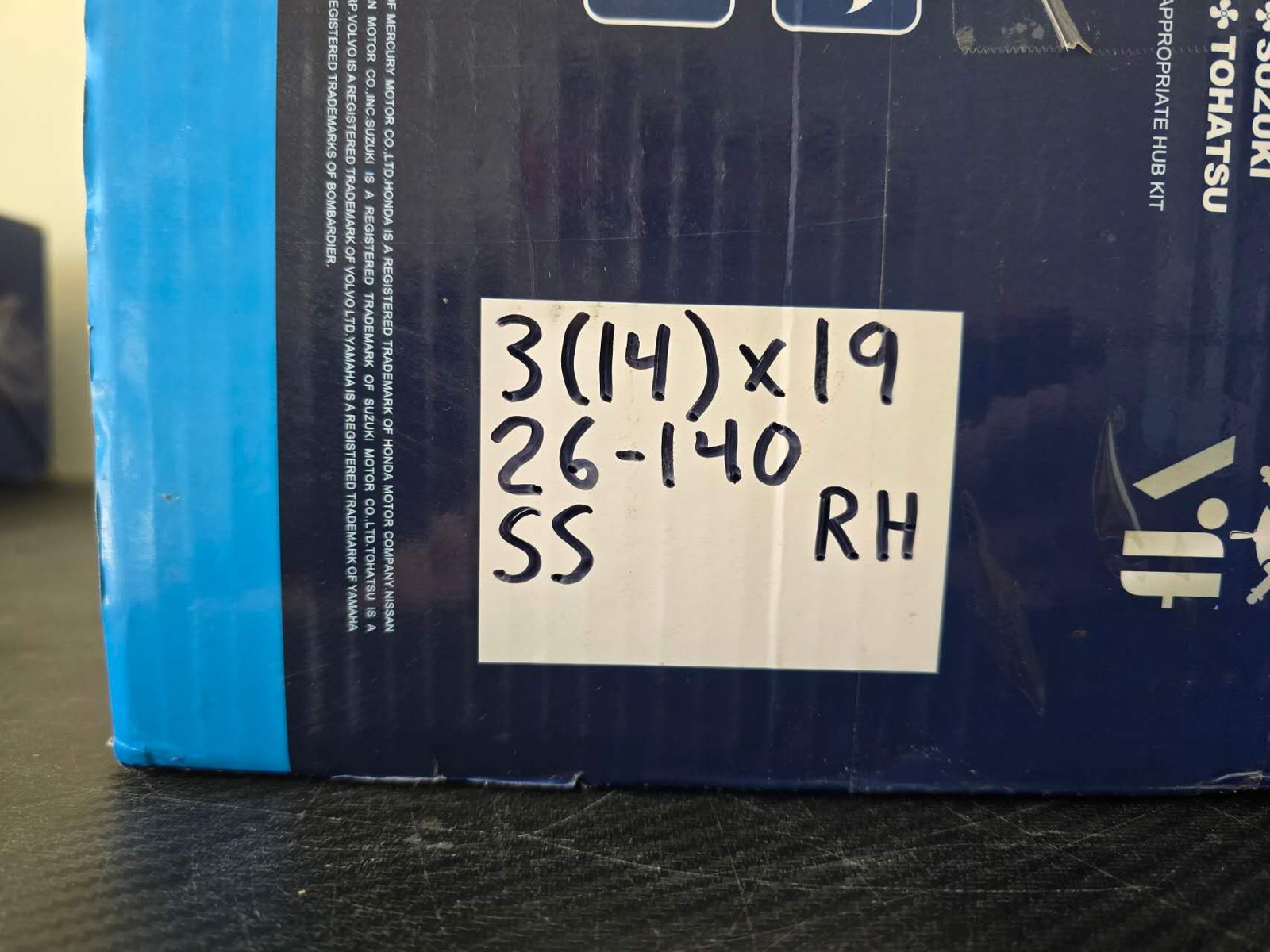 14 x 19 Stainless Steel Outboard Boat Propeller fit Suzuki 50-140HP 15Spline, RH