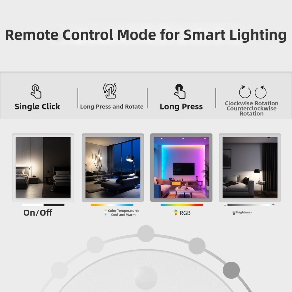 For Zigbee Smart Switch Compatible with For Tuya for Multi-Scene Control