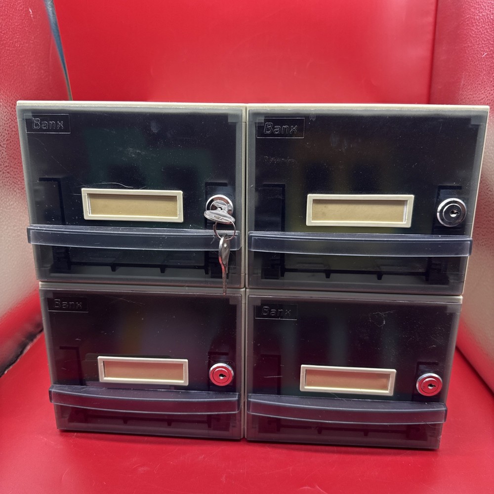 Banx Floppy Disk 3.5” Organizer Storage  Drawers PC Computer Case W/ Keys