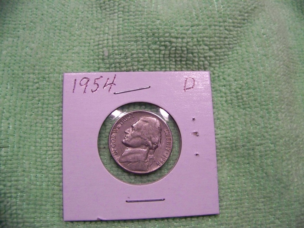 1954-D Denver Mint Jefferson Nickel
