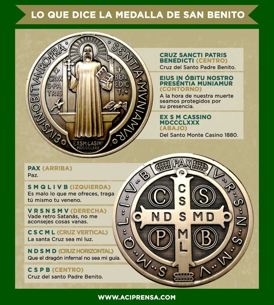 ST BENEDICT San Benito Unique Oval Rosary 22.5"