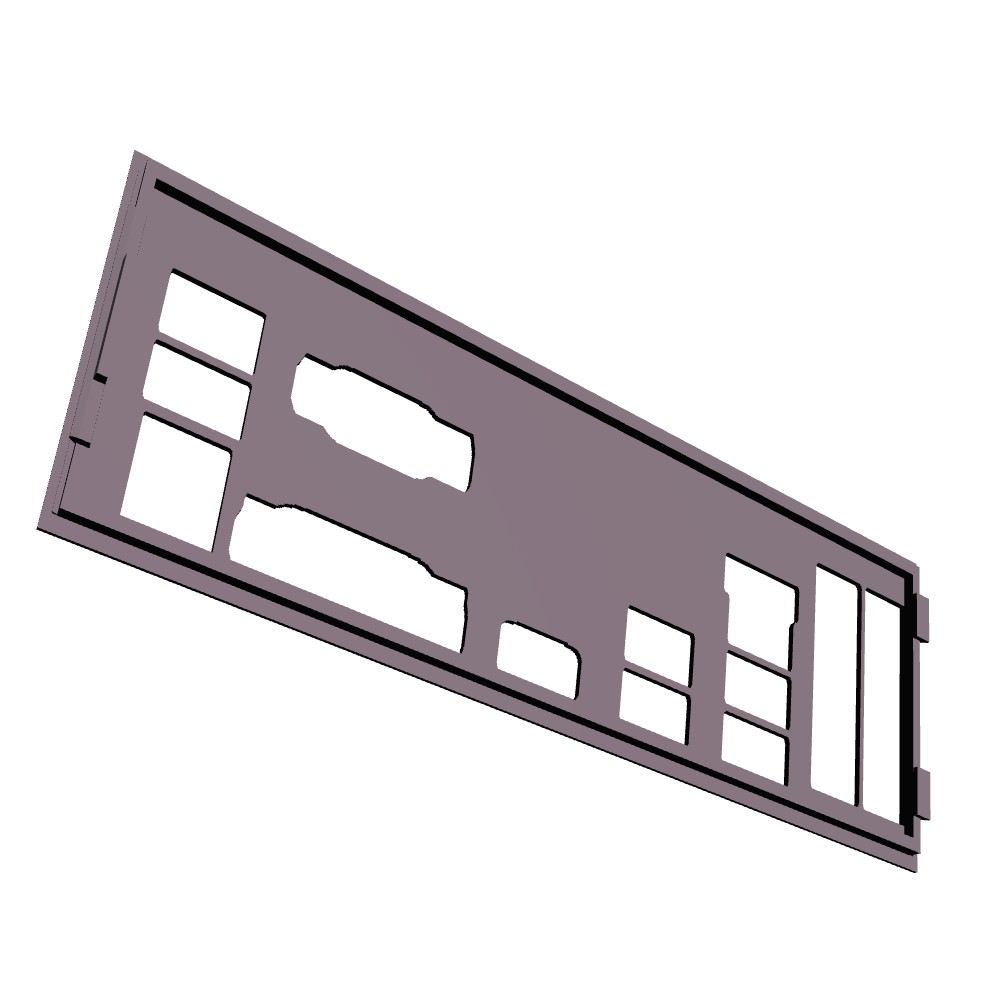 Gigabyte B150M-D3H I/O Shield, 3D Printed, IO Backplate