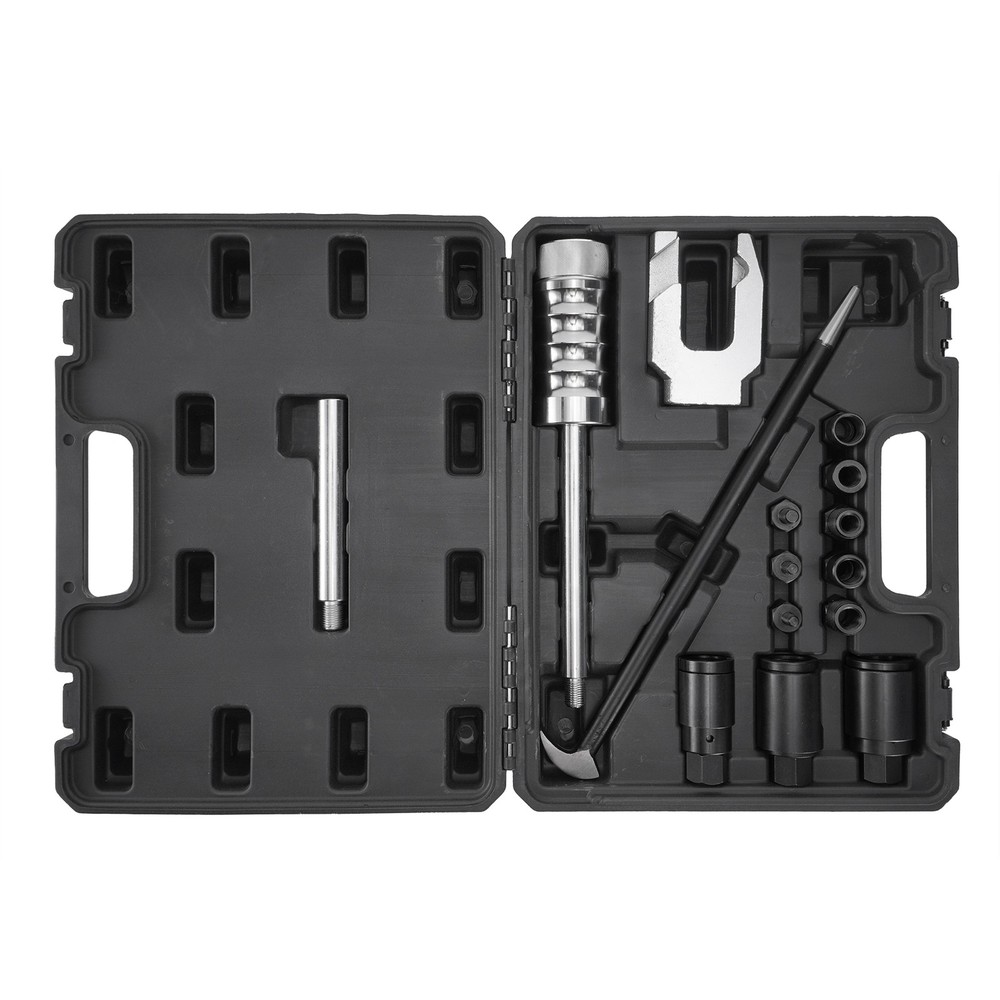 Universal Diesel Injector Puller Slide Hammer Extractor Tool w/ U-Joint Adapter