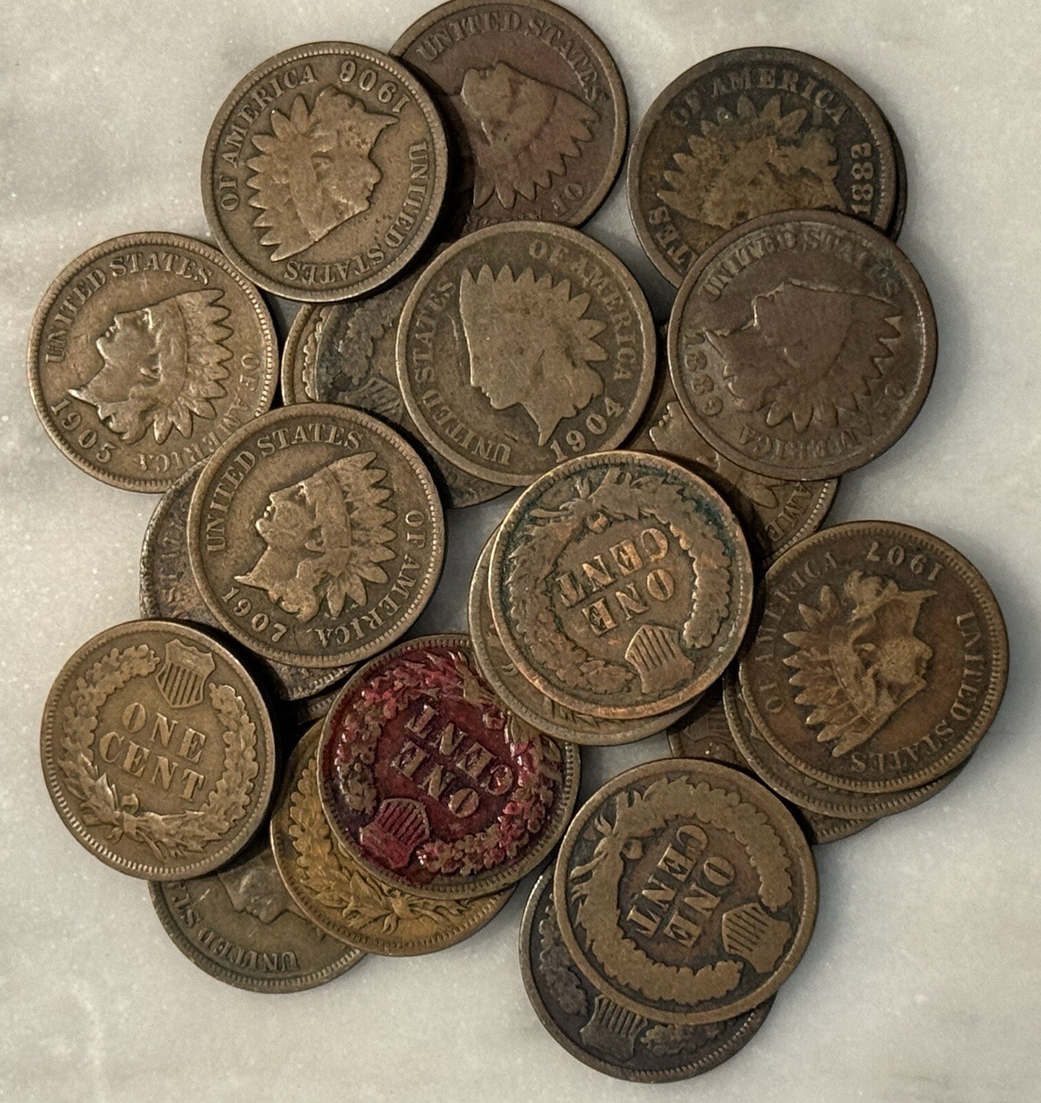 [Lot of 25 Coins] Indian Head Cent - Half Roll - Choose how many!