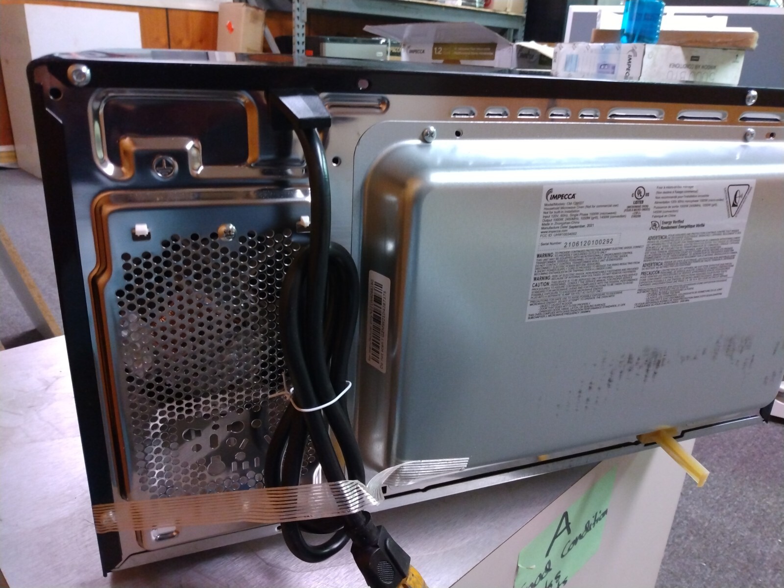 Impecca 1.2 Cu. Ft. 3-In-1 Multi Function Oven (Convection, Microwave, Grill)