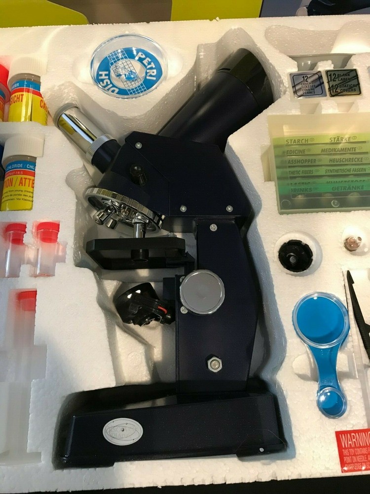 Discovery Planet Two Way Die Cast Microscope Set CD Instructions Homeschooling