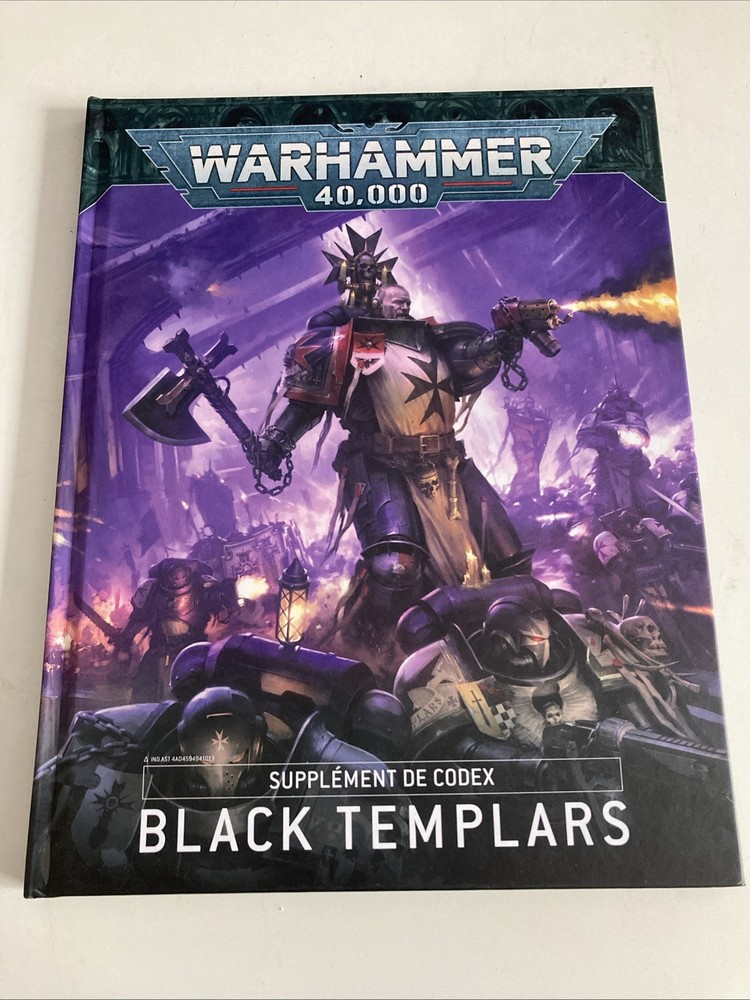 Warhammer 40K Black Templars Codex Supplement Hardback Book New Not Sealed
