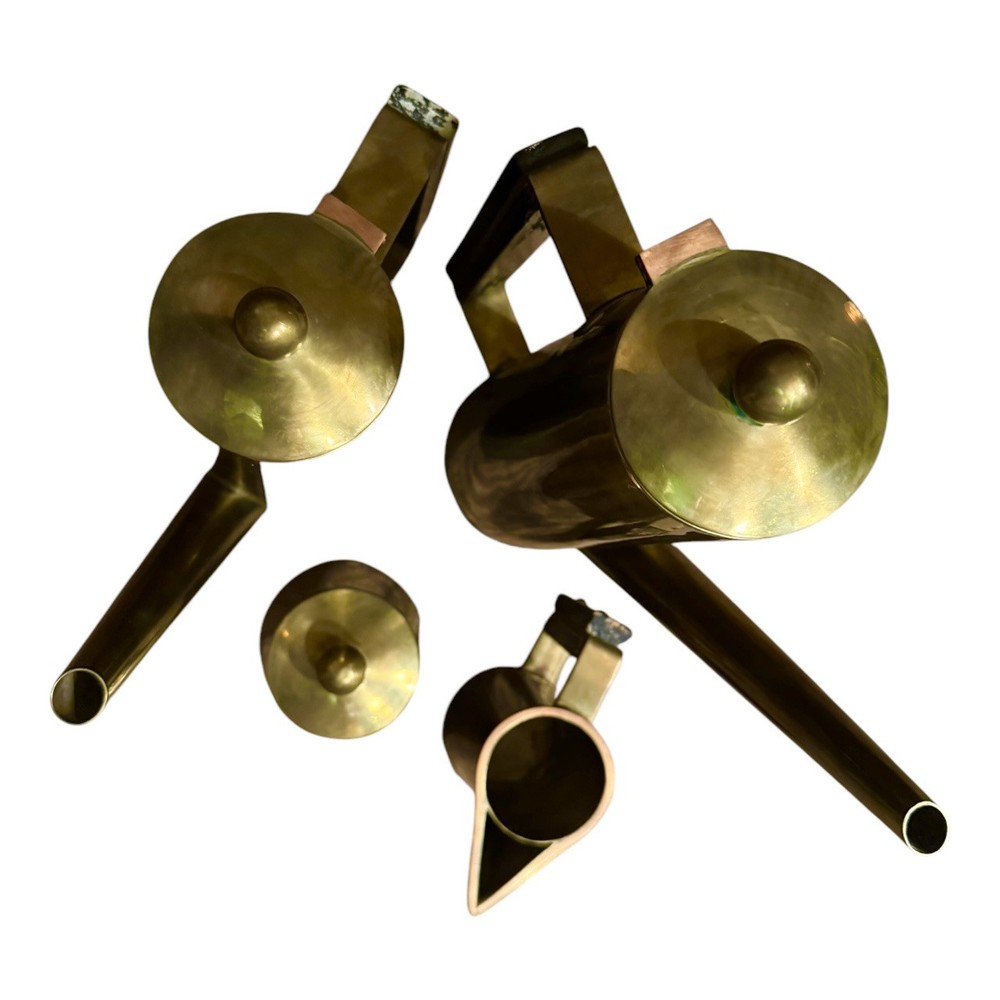 1960’s Mid Century Brass Tea Service