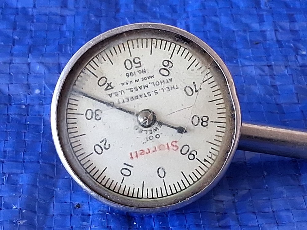 STARRETT 196 Universal Back Plunger Dial Indicator