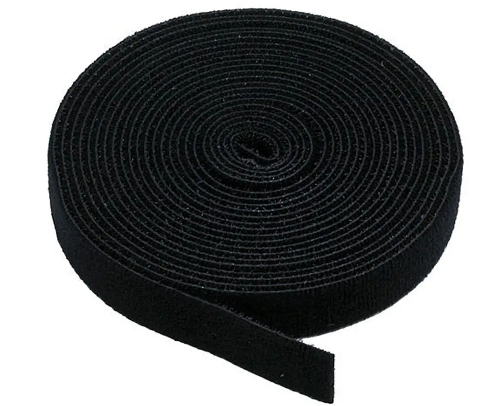 Hook and Loop Fastening Tape 5 yard roll 0.75 in Black 5828