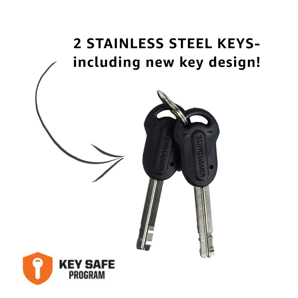 Kryptonite Keeper Integrated Chain Lock 47"'120cm x7mm flexible Compact Security