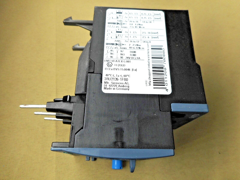 SIEMENS 3RU2126-1FB0 overload relay (NIB)