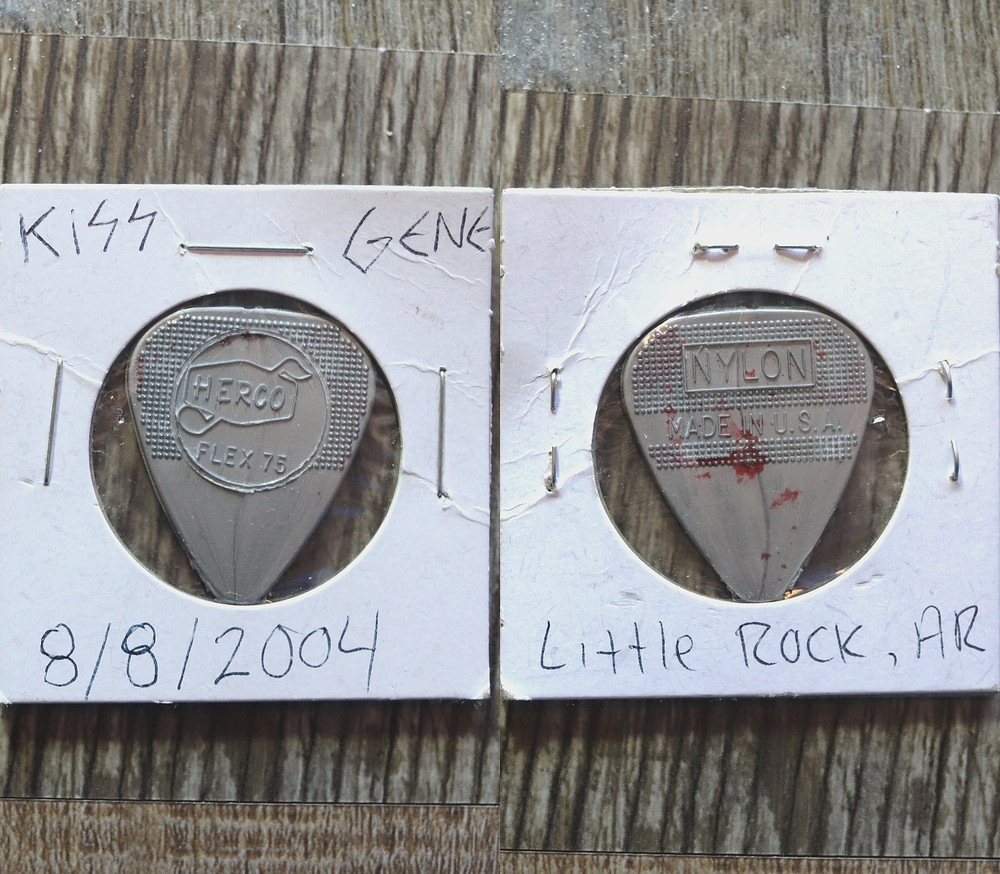 KISS - Gene Simmons Concert/Tour Guitar Pick ~ 8/8/2004 Little Rock Arkansas