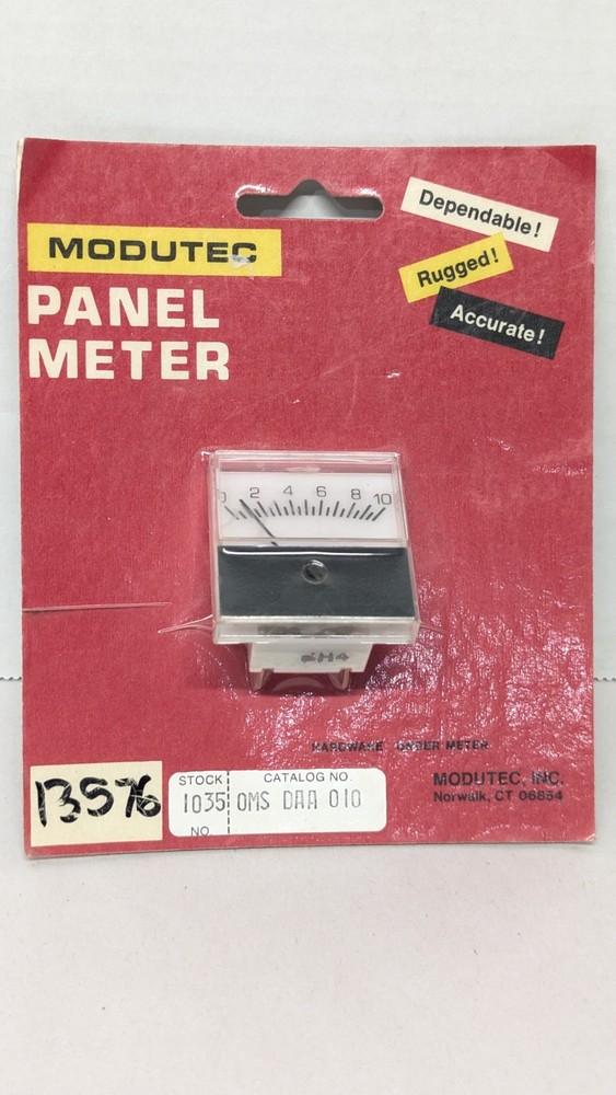 Modutec Panel Meter, DC Amperes, OMS DAA 010