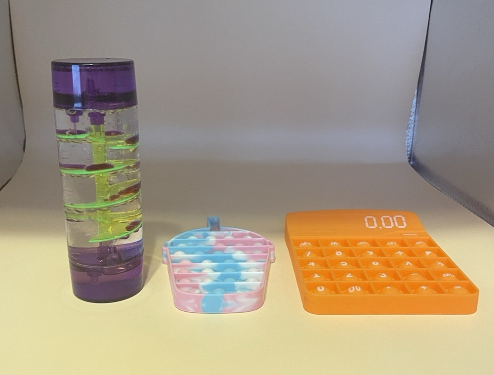 Liquid Sensory Spinning Motion Spiral Dot Timer for Autism, Sensory Needs & 2 ex